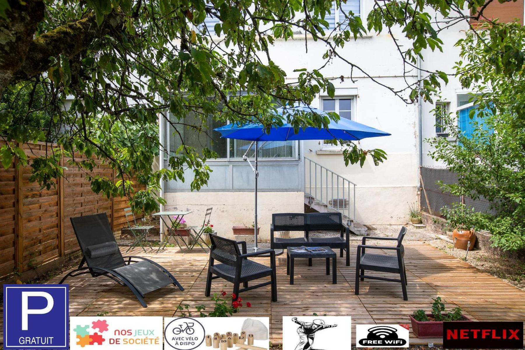 Le Coquet Chez Maguy Maison De Ville Avec Jardin Besançon Exterior foto